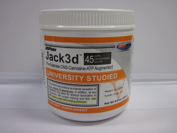 The product which contains 1,3-Dimethylamylamine (DMAA), "Jack3d".