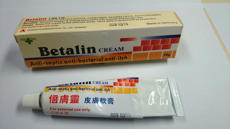 The product called "Betalin Cream", which was found to contain undeclared and controlled ingredients.